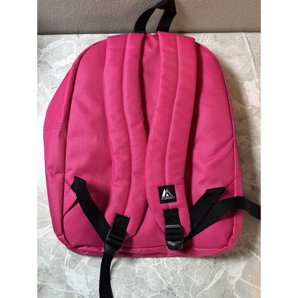 Everest Luggage Classic Backpack‎ - Hot Dark Pink Book Bag Unisex - Picture 4 of 8